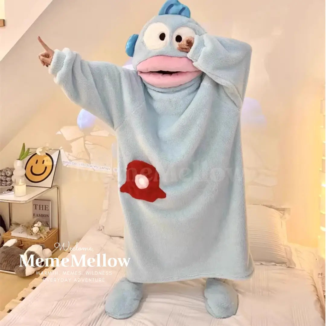 MemeMellow Puffer Pajamas: Couple Onesies w/Shoes